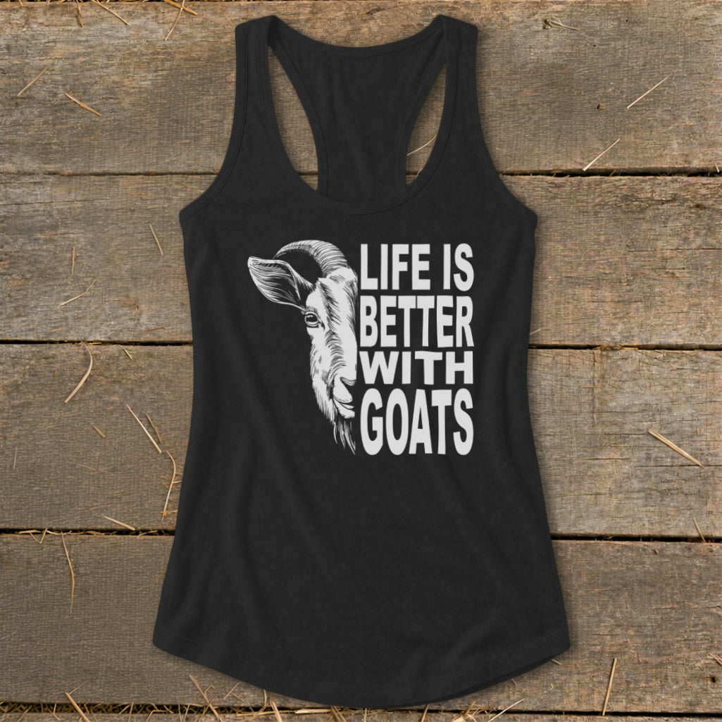 Life With Goats Racerback Tank