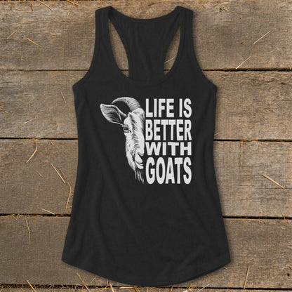 Life With Goats Racerback Tank