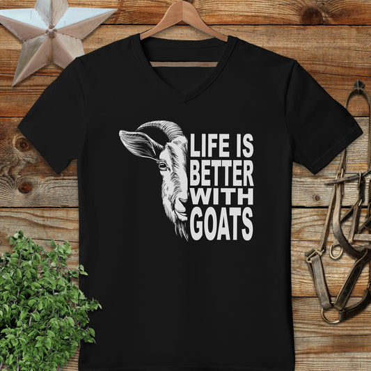 Life With Goats V-neck
