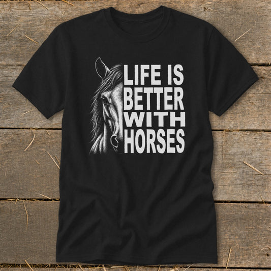 Life With Horses Classic Tee