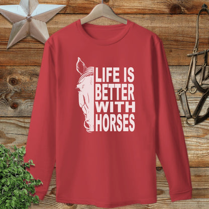 Life With Horses Long Sleeve Tee