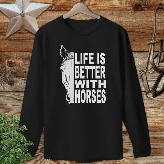 Life With Horses Long Sleeve Tee