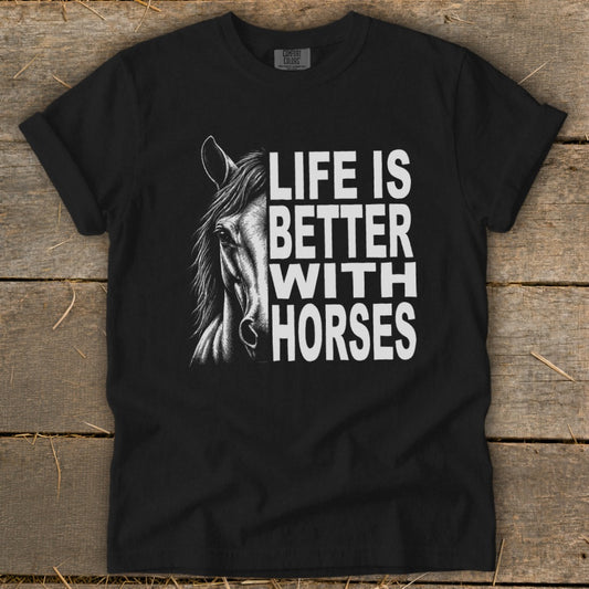 Life With Horses Signature Tee