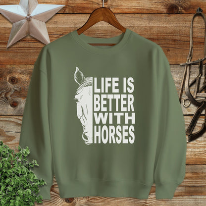 Life With Horses Sweatshirt