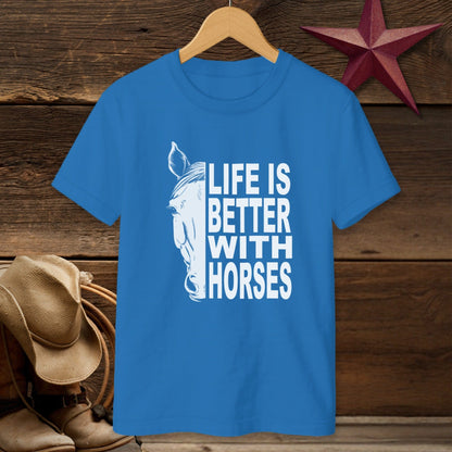 Life With Horses T-Shirt (Youth)