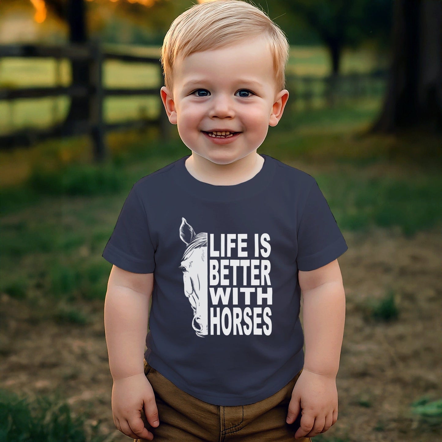 Life With Horses T-shirt (Toddler)