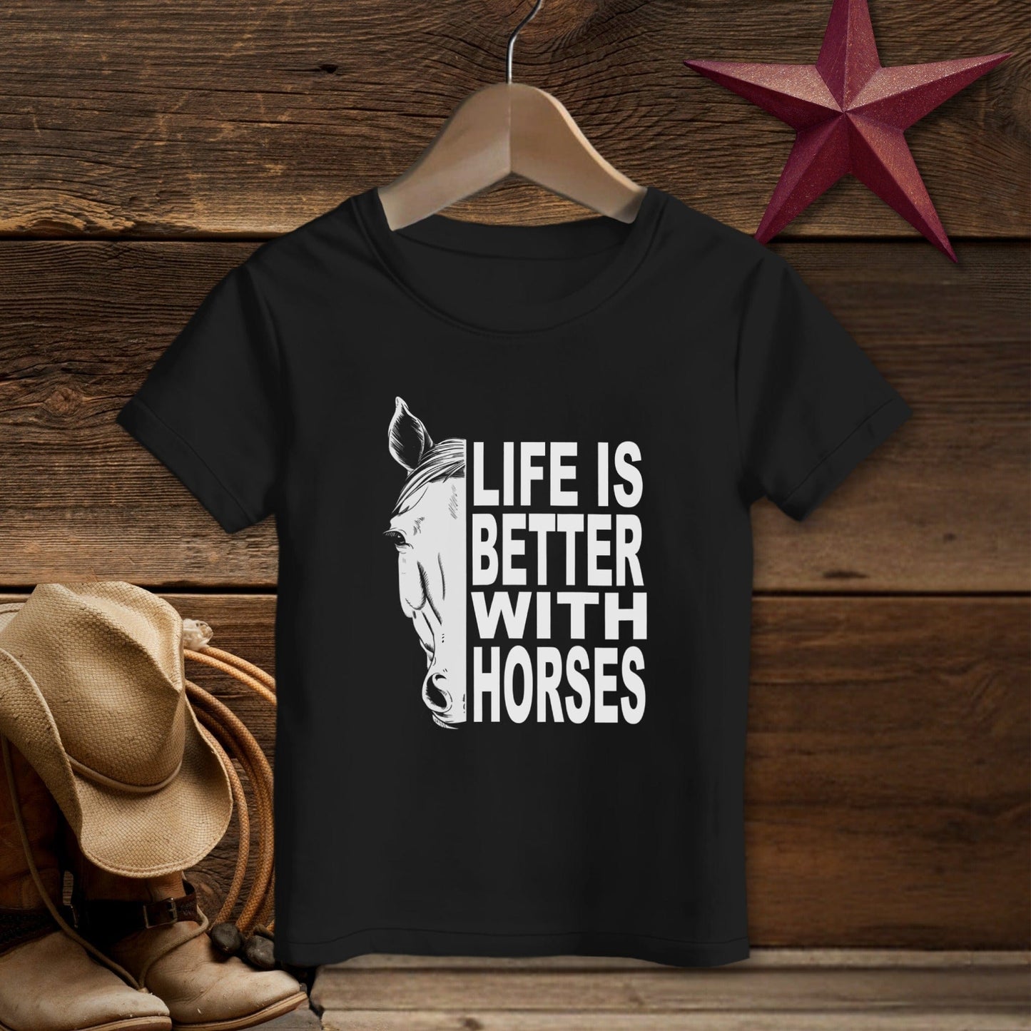 Life With Horses T-shirt (Toddler)