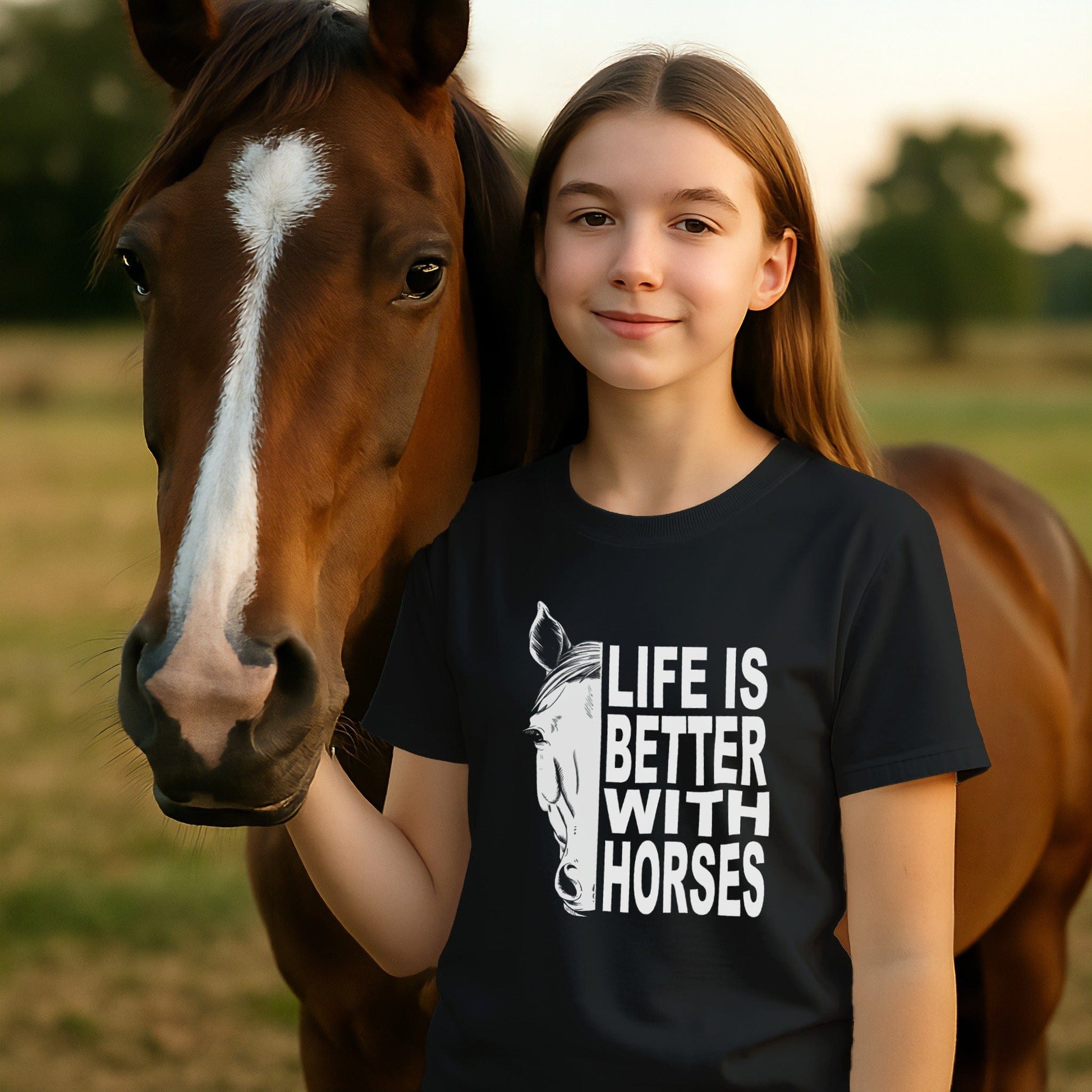 Life With Horses T-shirt (Youth)