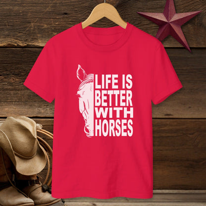 Life With Horses T-shirt (Youth)
