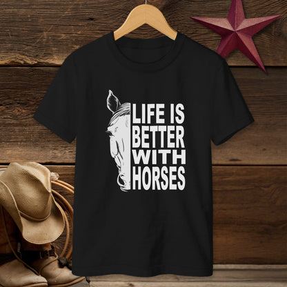 Life With Horses T-shirt (Youth)