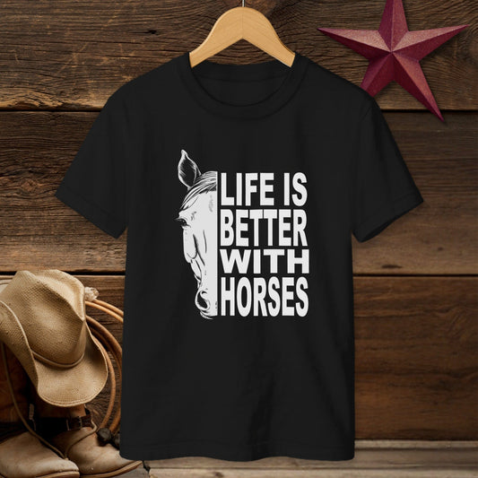 Life With Horses T-shirt (Youth)