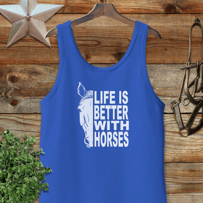 Life With Horses Tank Top