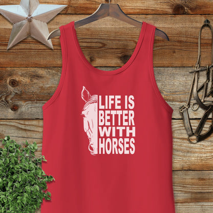 Life With Horses Tank Top