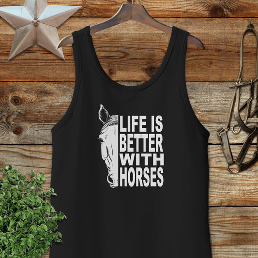 Life With Horses Tank Top