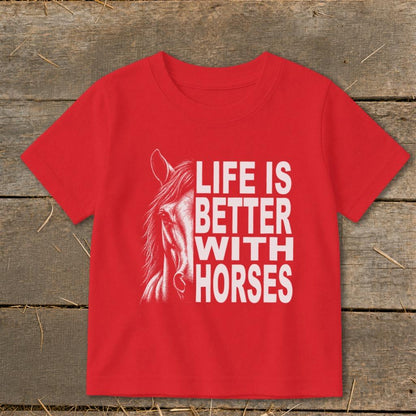 Life With Horses Toddler Tee