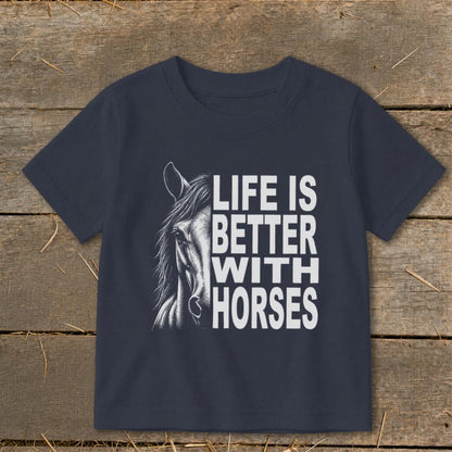 Life With Horses Toddler Tee