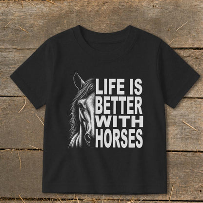 Life With Horses Toddler Tee
