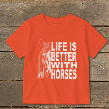 Life With Horses Toddler Tee