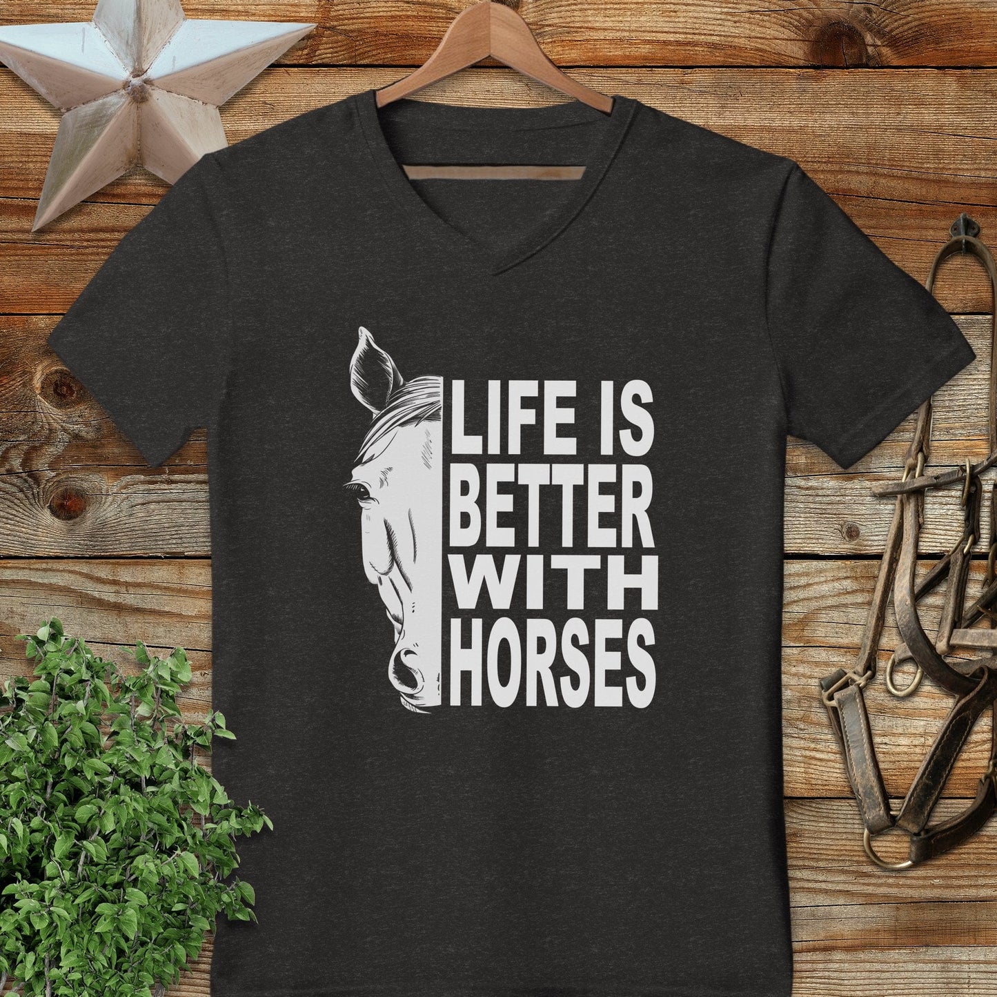 Life With Horses V-neck