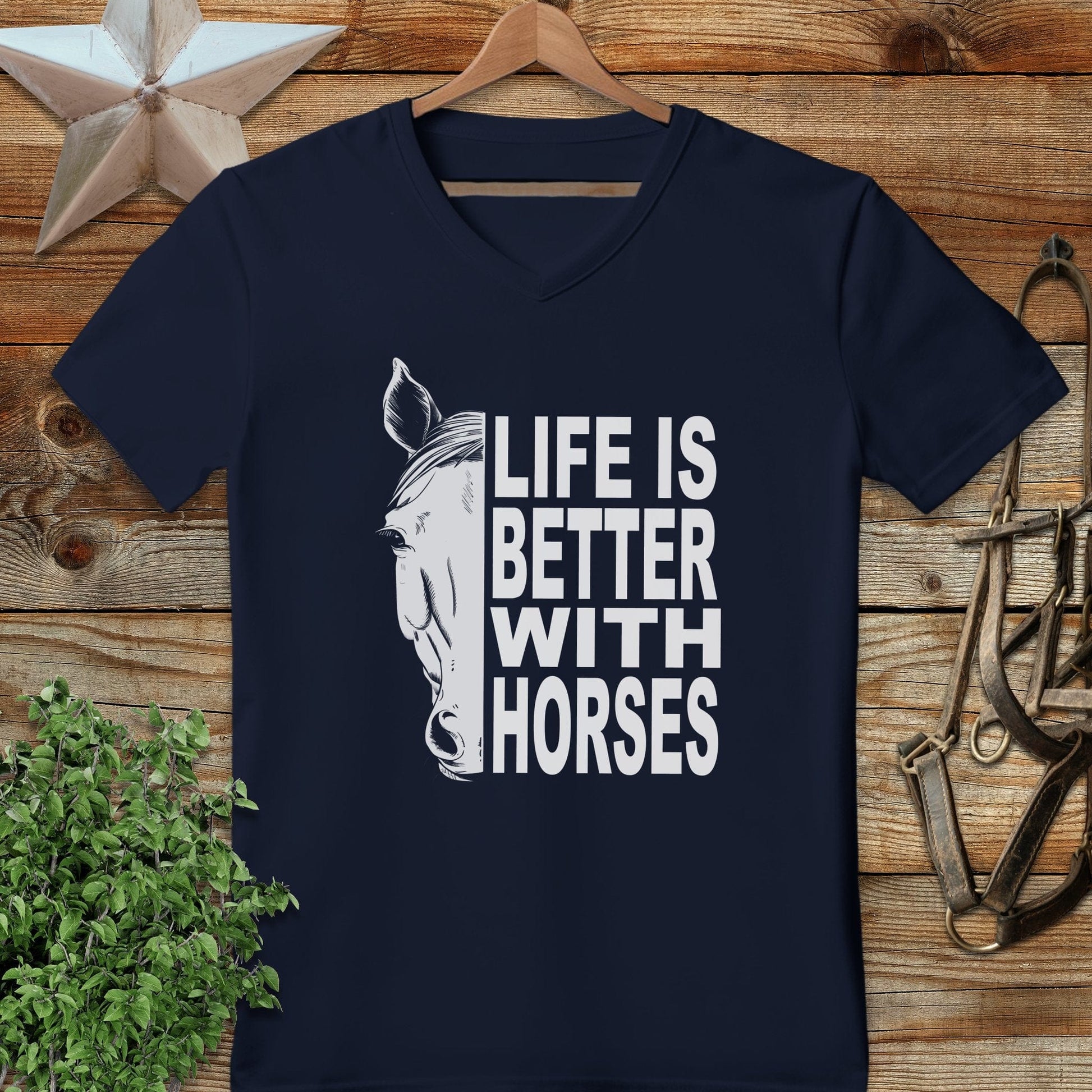 Life With Horses V-neck