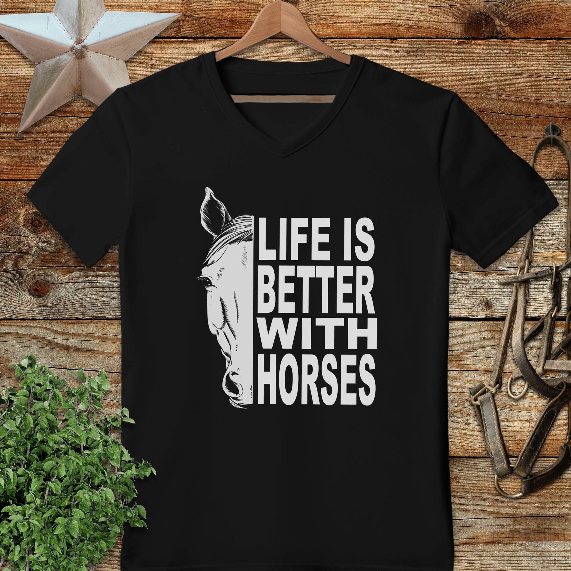Life With Horses V-neck