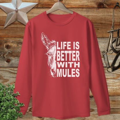 Life With Mules Long Sleeve Tee
