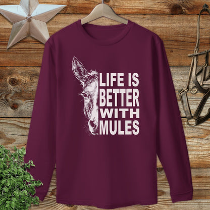 Life With Mules Long Sleeve Tee