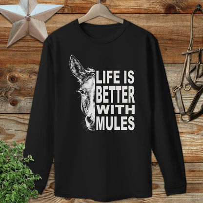 Life With Mules Long Sleeve Tee