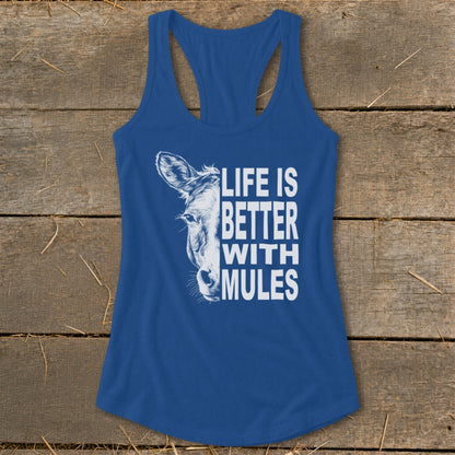 Life With Mules Racerback Tank
