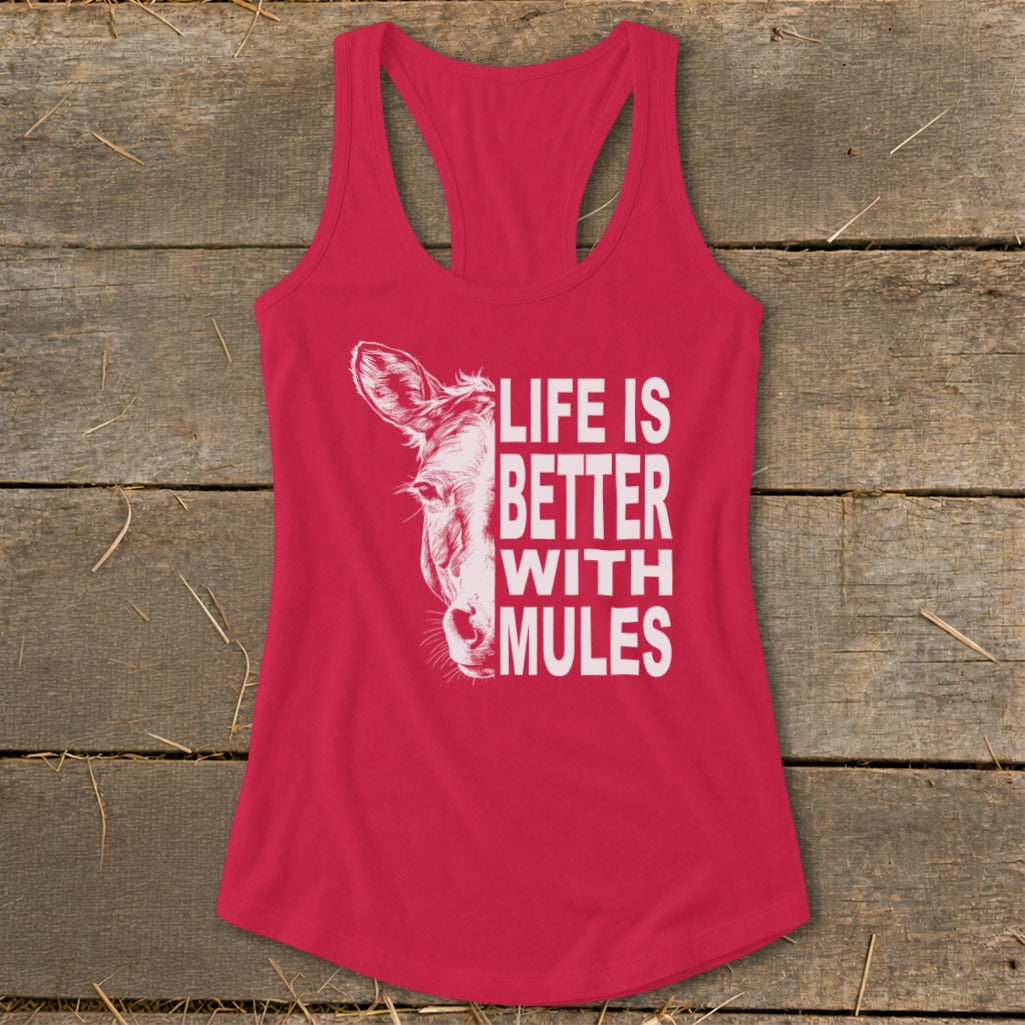 Life With Mules Racerback Tank