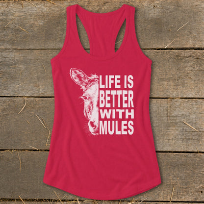 Life With Mules Racerback Tank