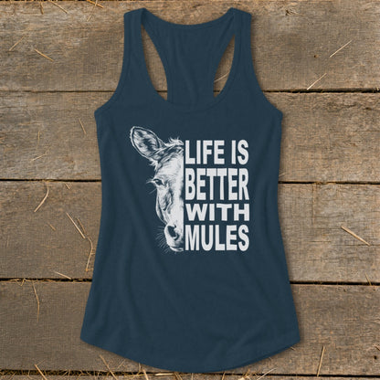 Life With Mules Racerback Tank