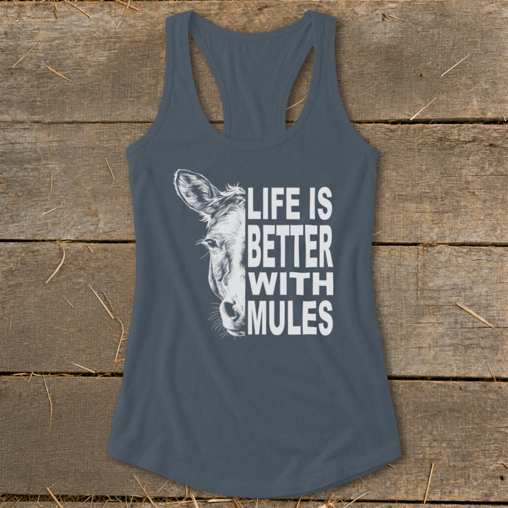 Life With Mules Racerback Tank
