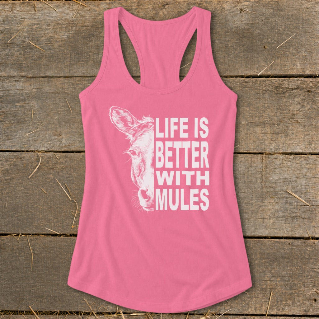Life With Mules Racerback Tank