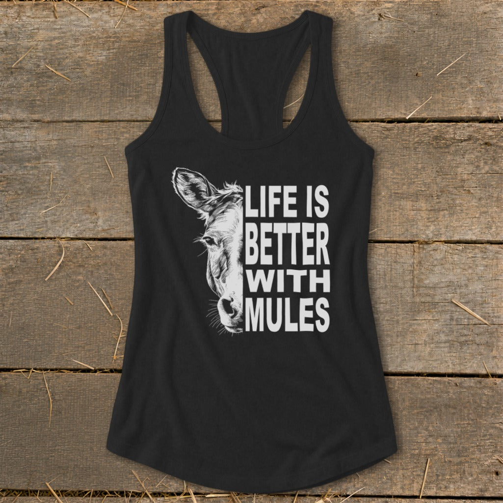 Life With Mules Racerback Tank