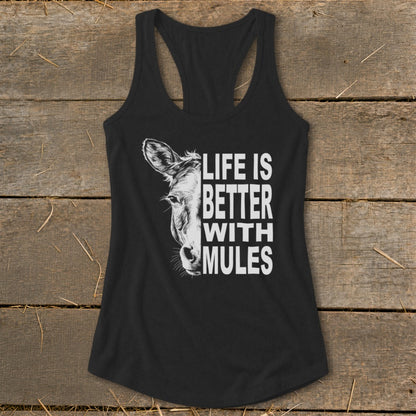 Life With Mules Racerback Tank