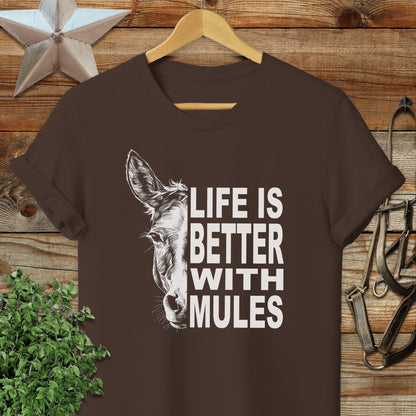 Life With Mules T-shirt