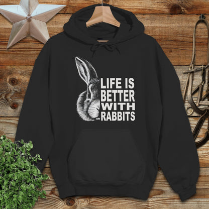 Life With Rabbits Hoodie