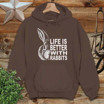 Life With Rabbits Hoodie