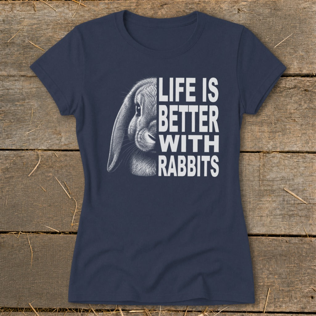 Life With Rabbits Ladies Tee