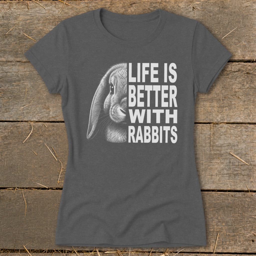 Life With Rabbits Ladies Tee