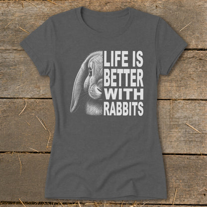 Life With Rabbits Ladies Tee