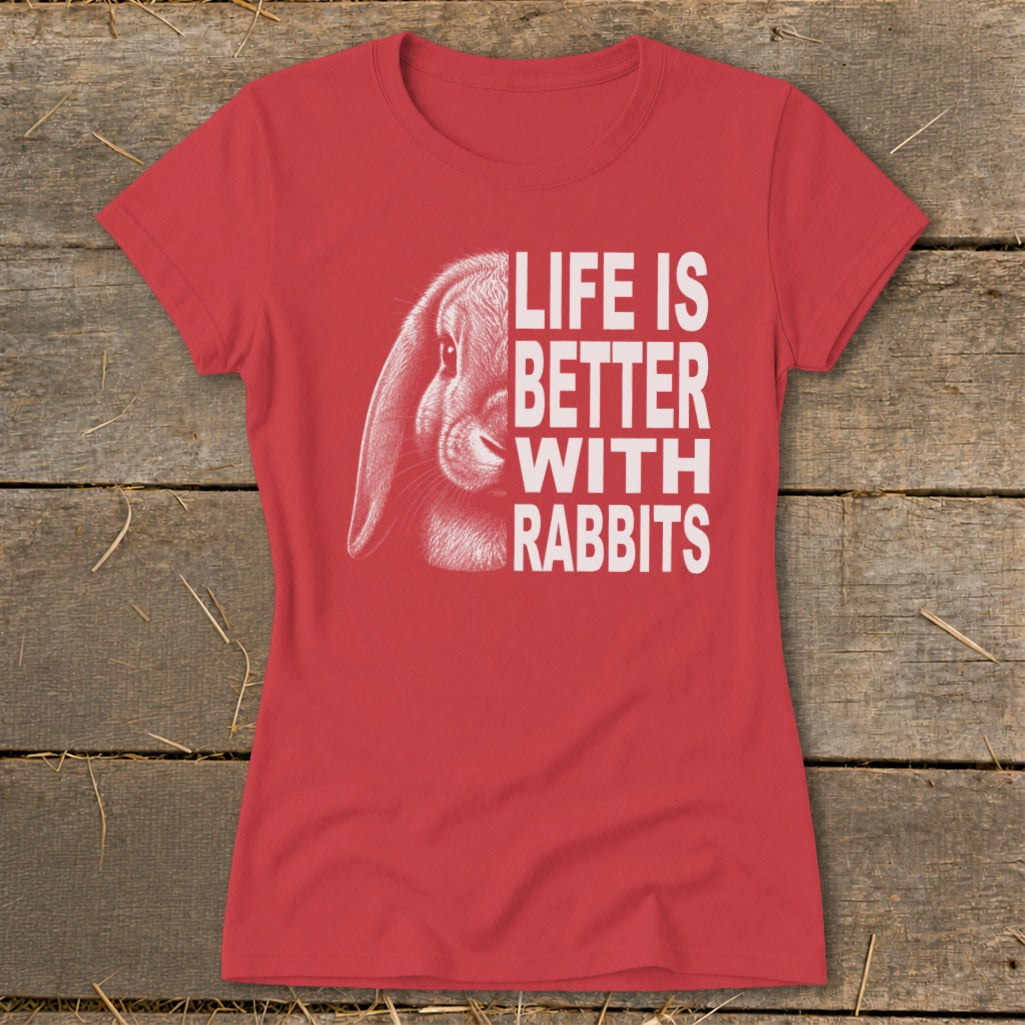 Life With Rabbits Ladies Tee