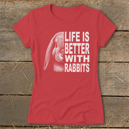 Life With Rabbits Ladies Tee