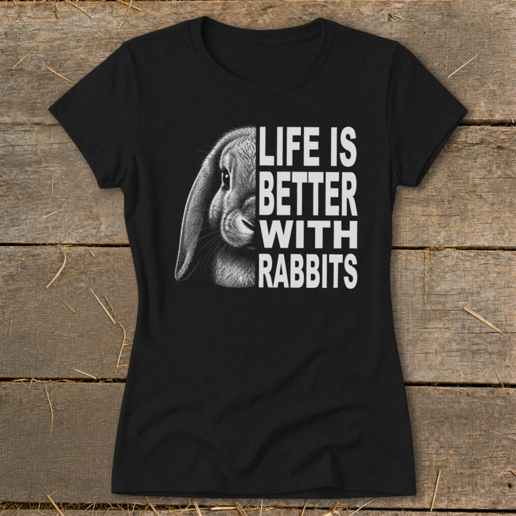 Life With Rabbits Ladies Tee