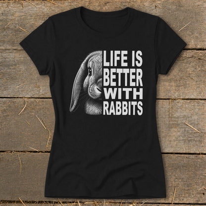 Life With Rabbits Ladies Tee