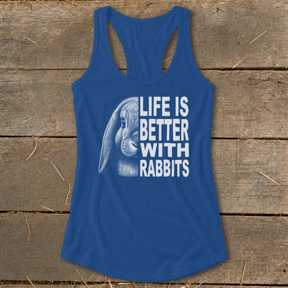 Life With Rabbits Racerback Tank