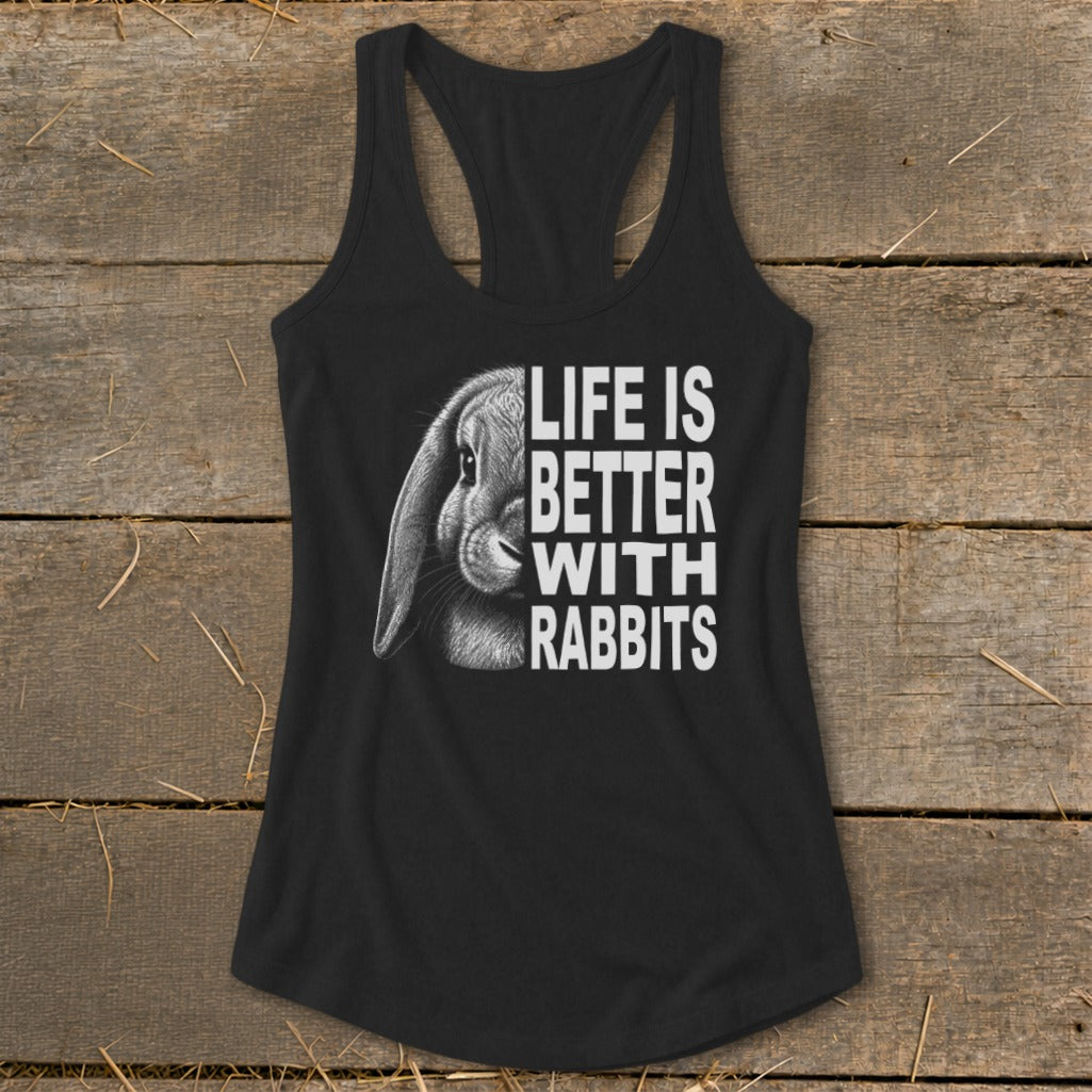 Life With Rabbits Racerback Tank