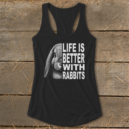 Life With Rabbits Racerback Tank