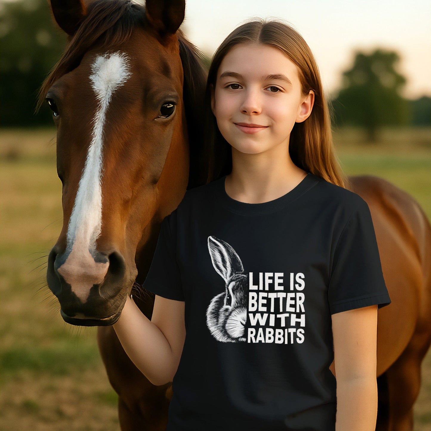 Life With Rabbits T-shirt (Youth)